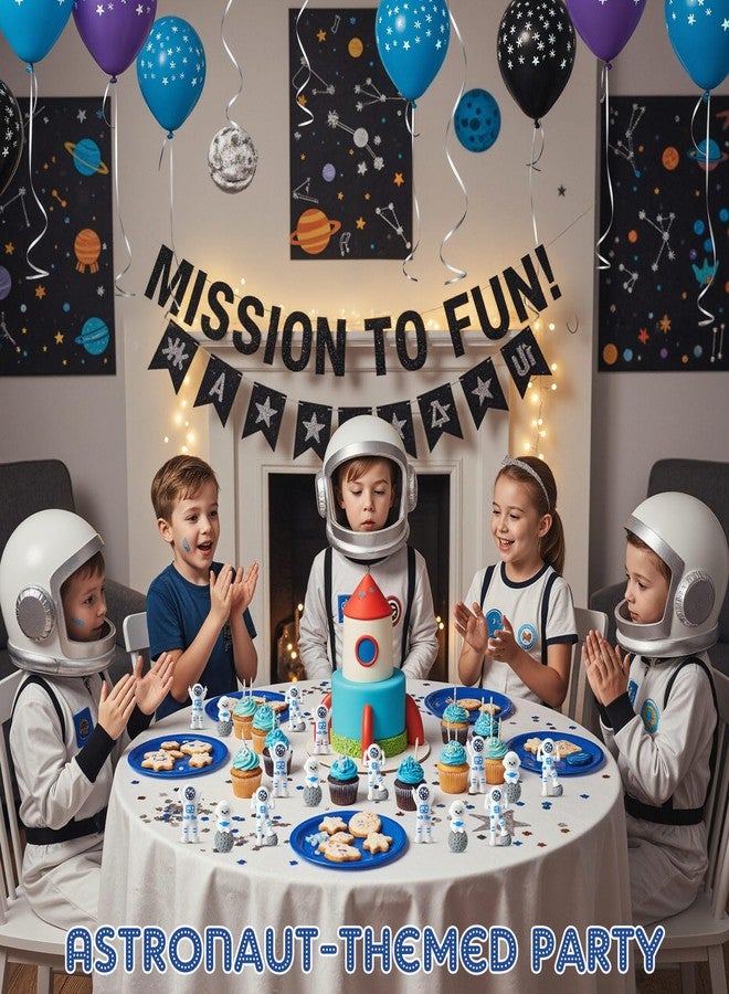 Sonwyoung 30 Pcs Space Party Favors Astronaut Figures Miniature Astronaut Toys Spaceman Figurine for School Classroom Supplies Prize Kids Birthday Gift Party Favors Goodie Bag Stuffers Cake Topper - Image 5